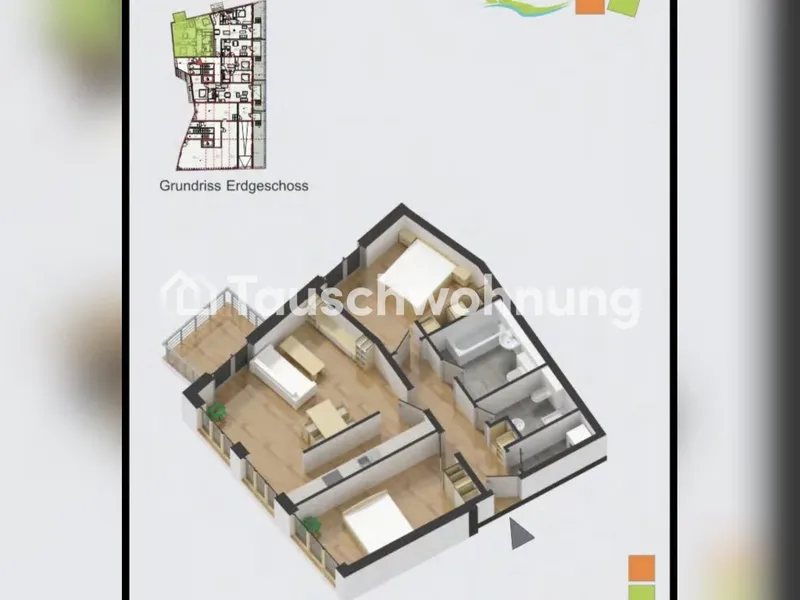 Tauschwohnung: Berlin-Lichtenberg: 3-Zimmer zum Tausch — photo 1
